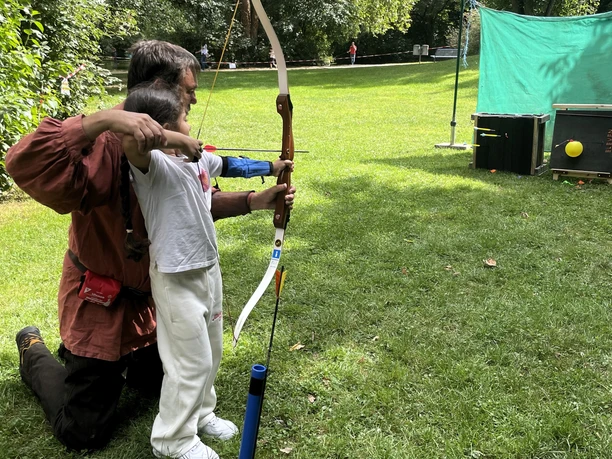 Bogenschießen im Park
