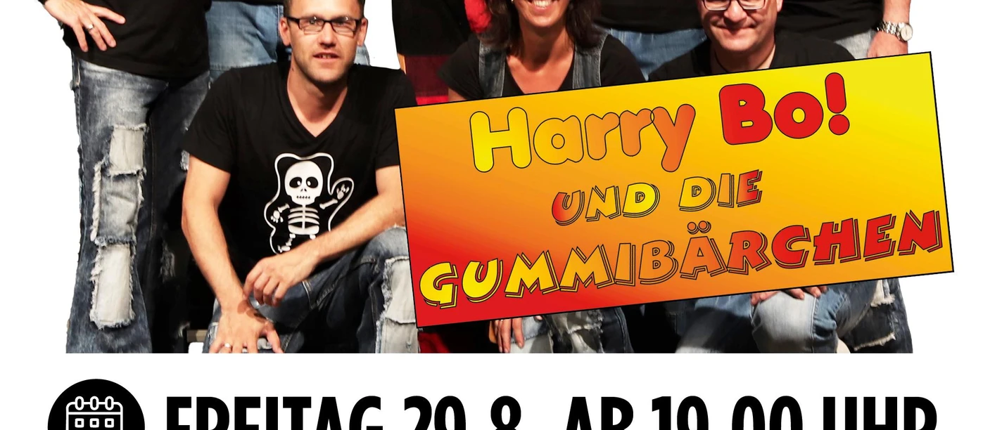 Plakat Museumsuferfest mit Harry Bo und die Gummibärchen