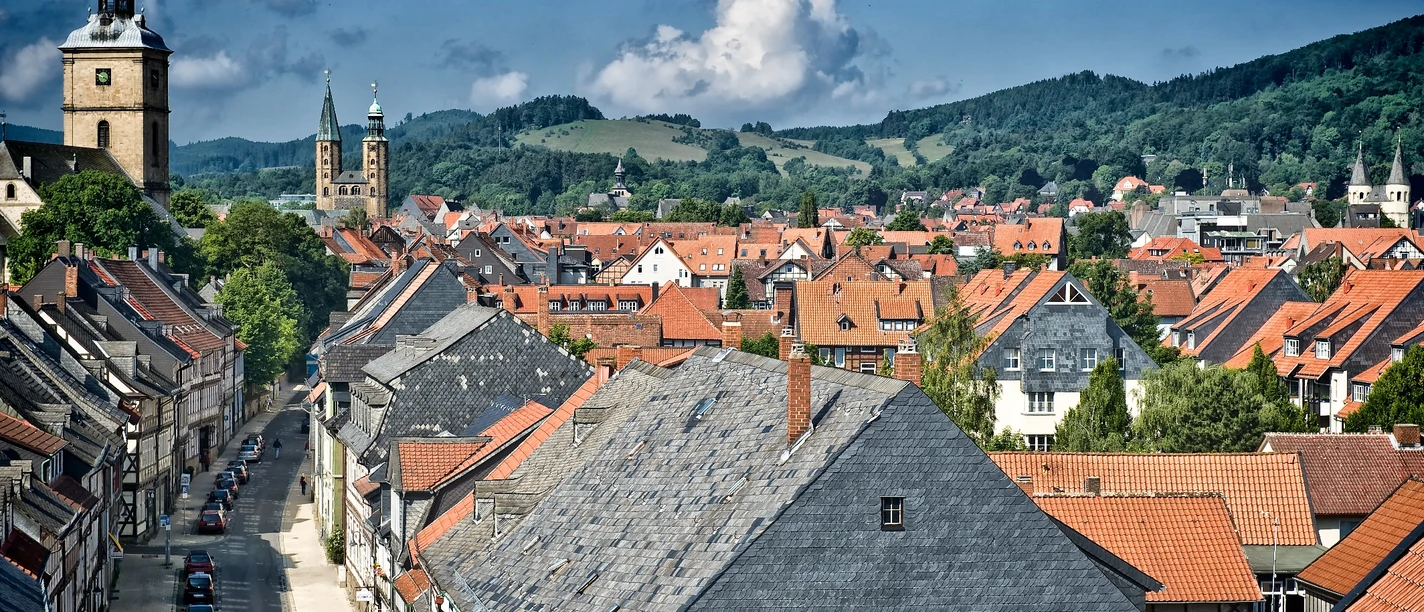 Blick auf Goslar vom Breiten Tor