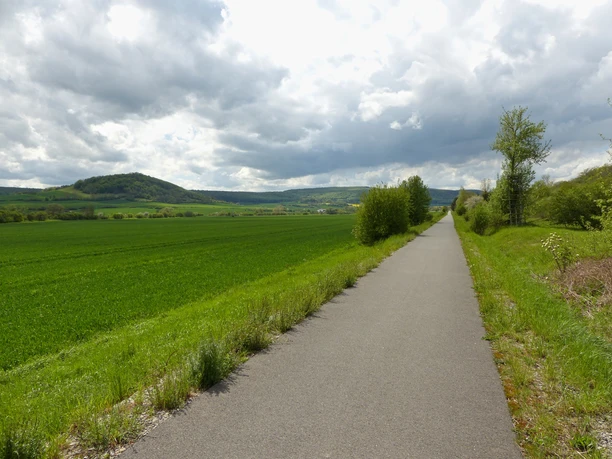 Der Radweg kurz vor Berka.