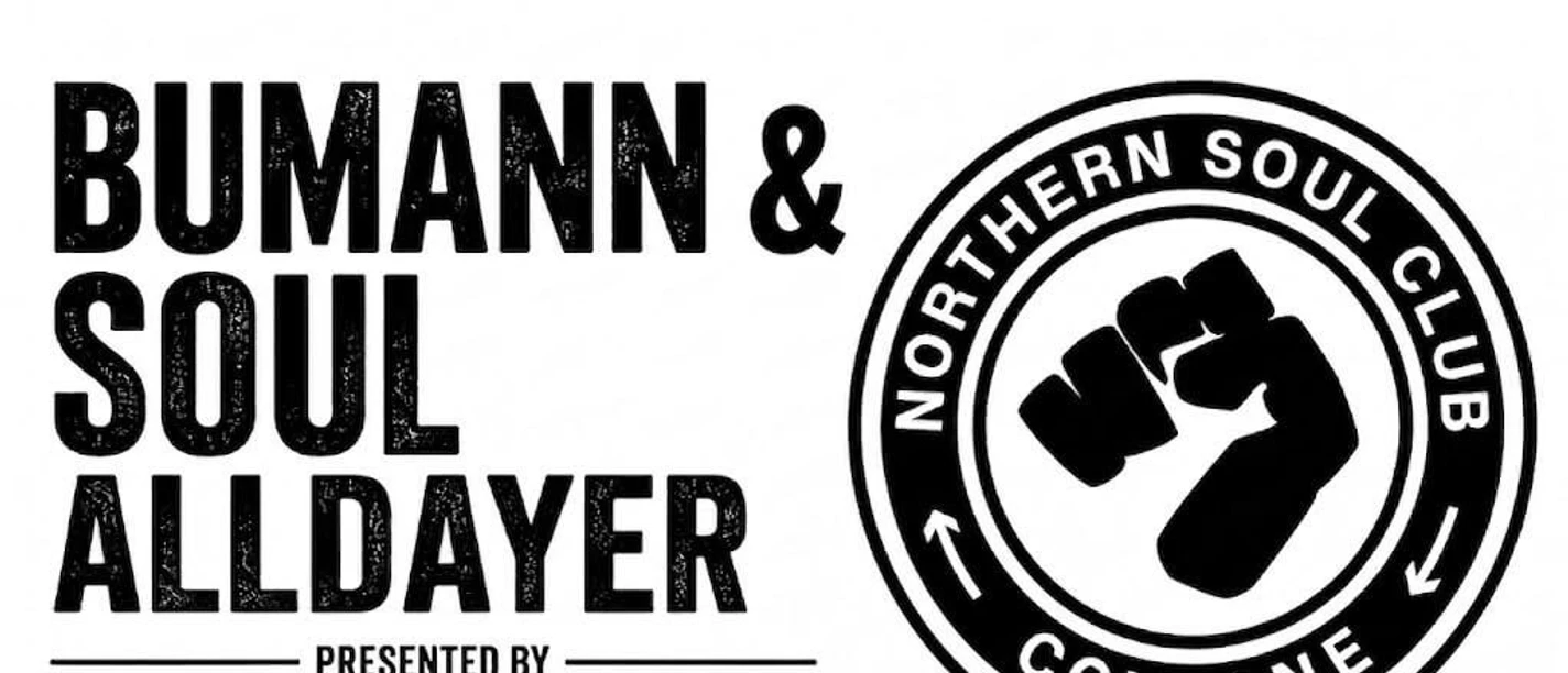 Bumann & Soul Alldayer Schwarz-weißes Plakat zum Bumann & Soul Alldayer am 03.10.2026 mit Soul-Club-Logo