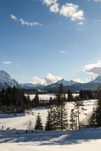 Panorama Wallgau Loipe