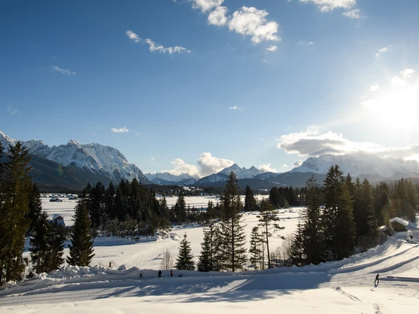 Panorama Wallgau Loipe