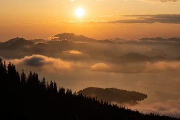Frühmorgens Blick vom Simteberg
