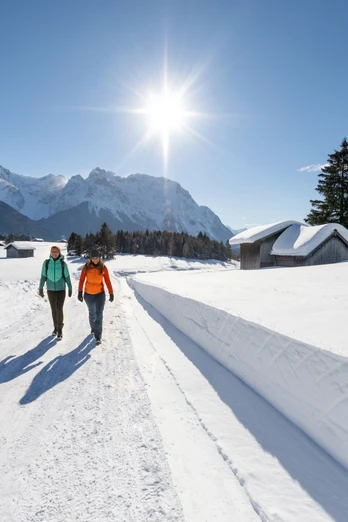 Winterwandern in den Buckelwiesne