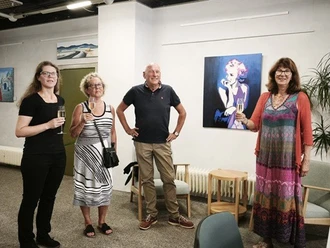 Vernissage der Ausstellung von Gerhard Apitz