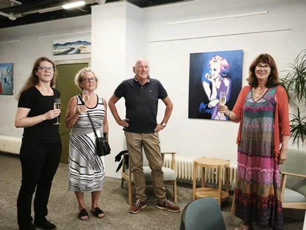 Vernissage der Ausstellung von Gerhard Apitz