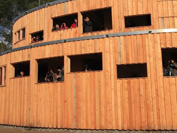 Beobachtungspunkt Kranorama am Günzer See