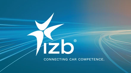 Du siehst das IZB-Logo auf blauem Grund.