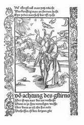 Sebastian Brant, 'Narrenschiff'. Spottbild auf die Wahrsager (um 1500)