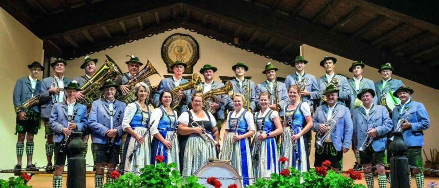 Gruppenbild der Musikkapelle Grainau