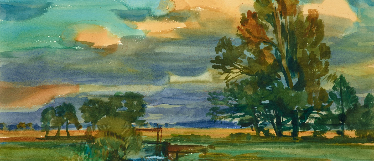 Christian Modersohn - Spätsommer an der Wümme, 1975