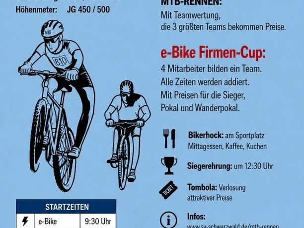 Mountainbike Berg Rennen + Alpensattel e-Bike Firmen Cup