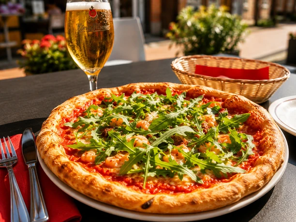 Pizza mit Rucola