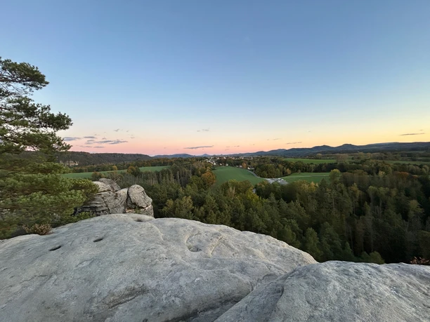 Aussicht vom Gamrig Richtung Bad Schandau