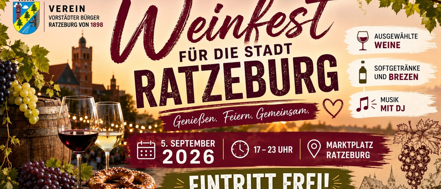 Plakat Weinfest Ratzeburg