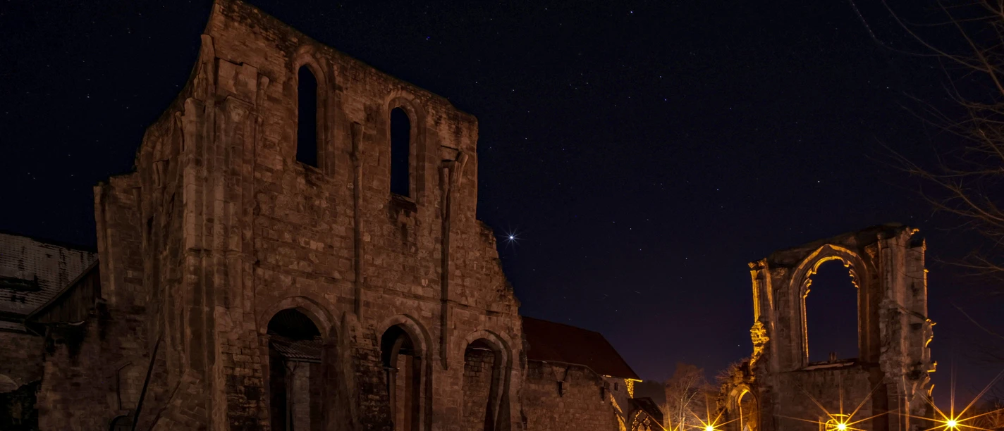 Führung im Kerzenschein Kloster Walkenried. K. Göthel