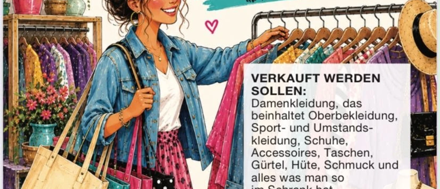 Plakat vom Frauenflohmarkt in Oberachern