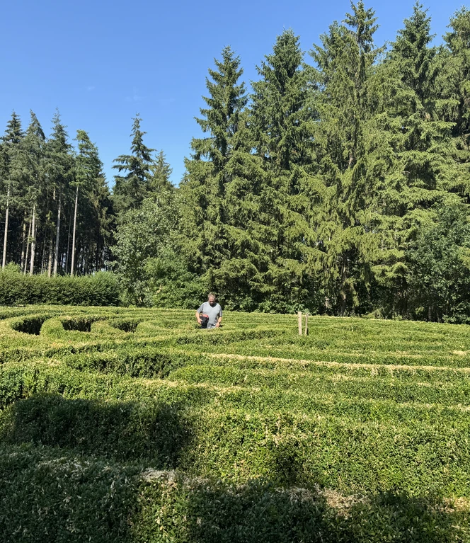 ... und probieren unser Glück im Labyrinth ....jpeg