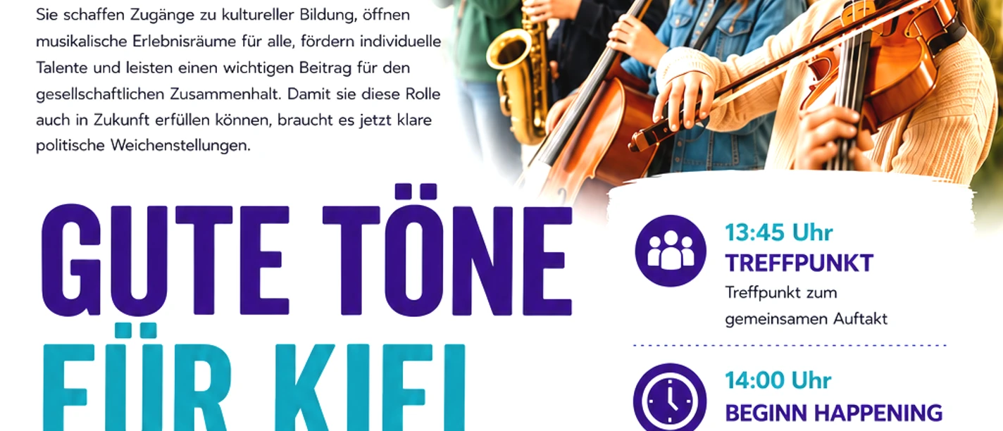 Gute Töne für Kiel - Zukunft der Kreismusikschule sichern