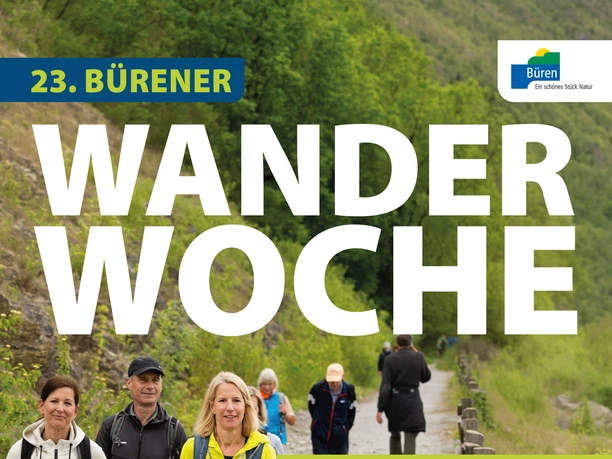 Flyer Bürener Wanderwoche 2026