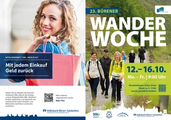 Flyer Bürener Wanderwoche 2026