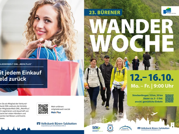Flyer Bürener Wanderwoche 2026