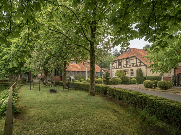 Blick vom Mühlenteich auf die Klostermühle