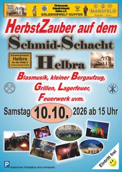 Plakat Herbstzauber auf dem Schmid-Schacht