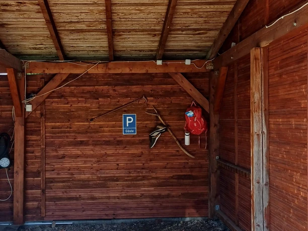 Parkplatz für die Gäste