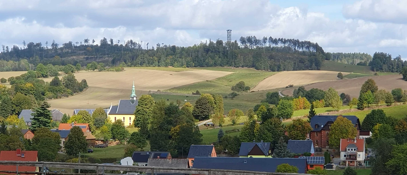 Blick von der Buchenparkhalle