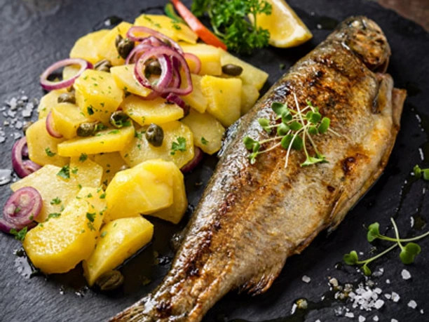 Restaurant Ammergauer Hof- Fischgericht