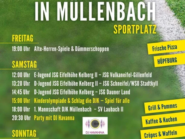 Plakat Sportfest Müllenbach 2026