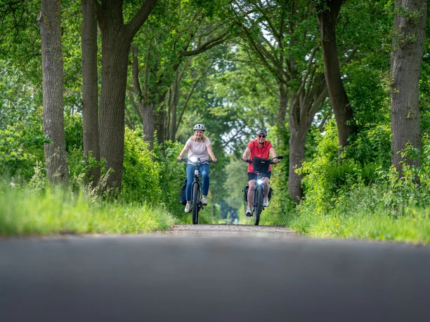 Radfahrer in der Mittelweser Region