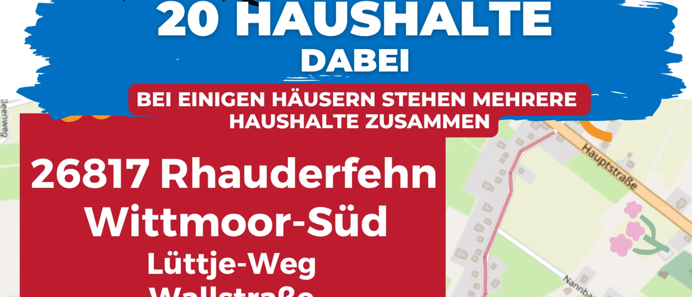Flyer zum Straßenflohmarkt Wittmoor-Süd am 06.09.2026 mit Karte und buntem Drachen.