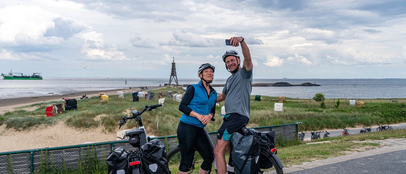 Ziel: Kugelbake Cuxhaven