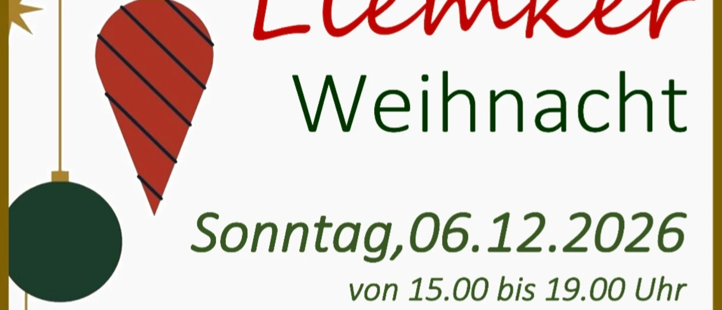 1000235784.jpg Einladung zur Liemker Weihnacht am 6. Dezember 2026 von 15 bis 19 Uhr am Liemker Kirchplatz.