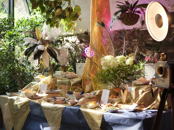 Salty Buffet at the Cafe of the event venue MORITZBASTEI - presented by Leipzig Conention Bureau
