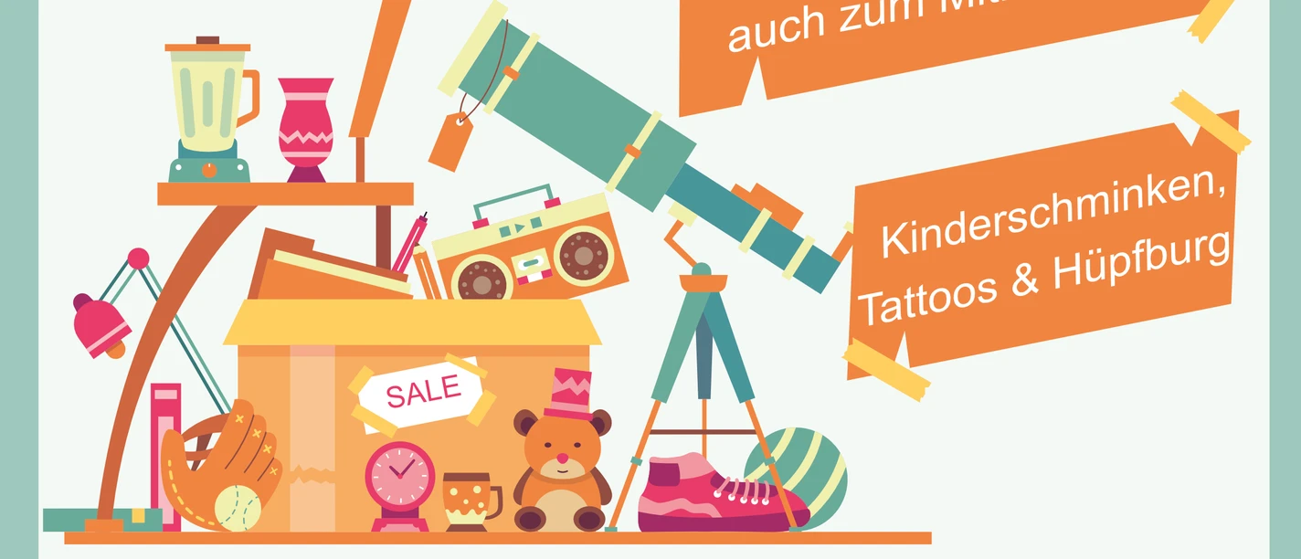 Veranstaltungsflyer des Familienflohmarkts