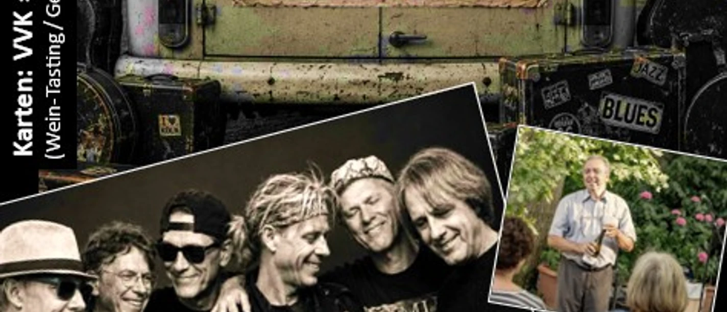 Plakat für maat höösch: kölscher Kneipen-Blues am 18.09.2026 in der Wein-Lounge Rüsing