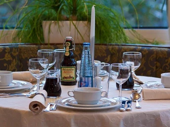 Gedeckter Tisch im Gästehaus Havergoh