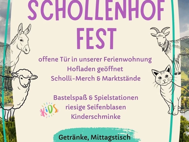 Plakat vom Schollenhoffest