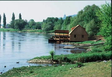 Minden - Weser-Bastau-Weg Das Bild zeigt die Schiffmühle in Minden.