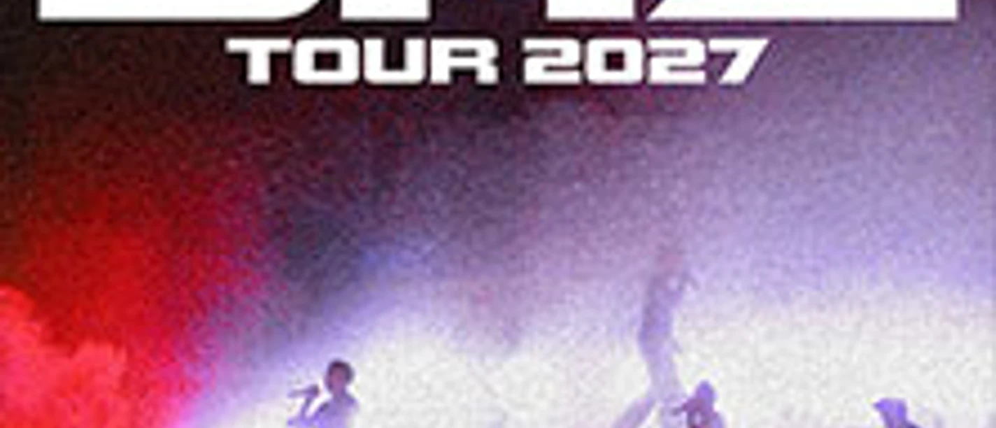 BHZ Tour 2027 Schriftzug über Konzertbühne mit Nebel, Lichtkegeln und Silhouetten