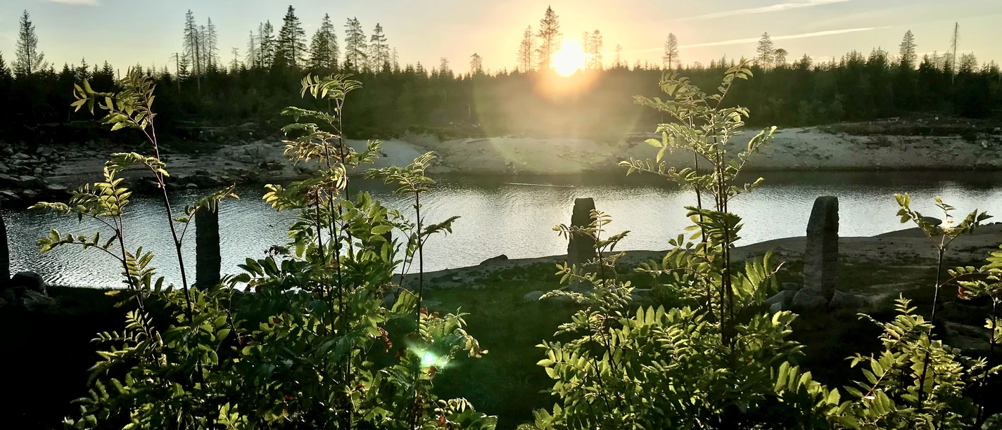 Oderteich bei Sonnenuntergang Oderteich bei Sonnenuntergang