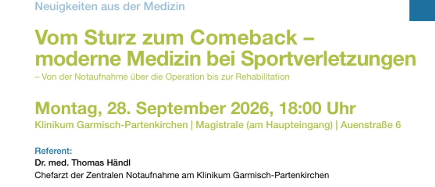 Gesundheit im Dialog - Vom Sturz zum Comeback