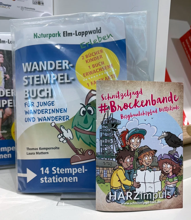Wander-Stempelbuch Elm und Schnitzeljagd Brockenbande Harz