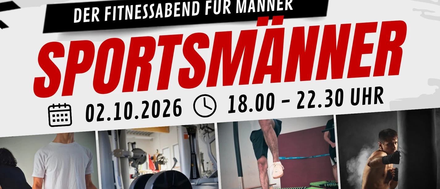 Sportsmänner- Fitnessabend