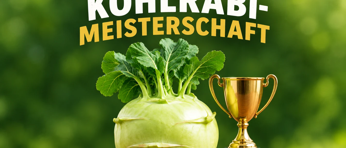 Kohlrabimeisterschaft KI-generiert