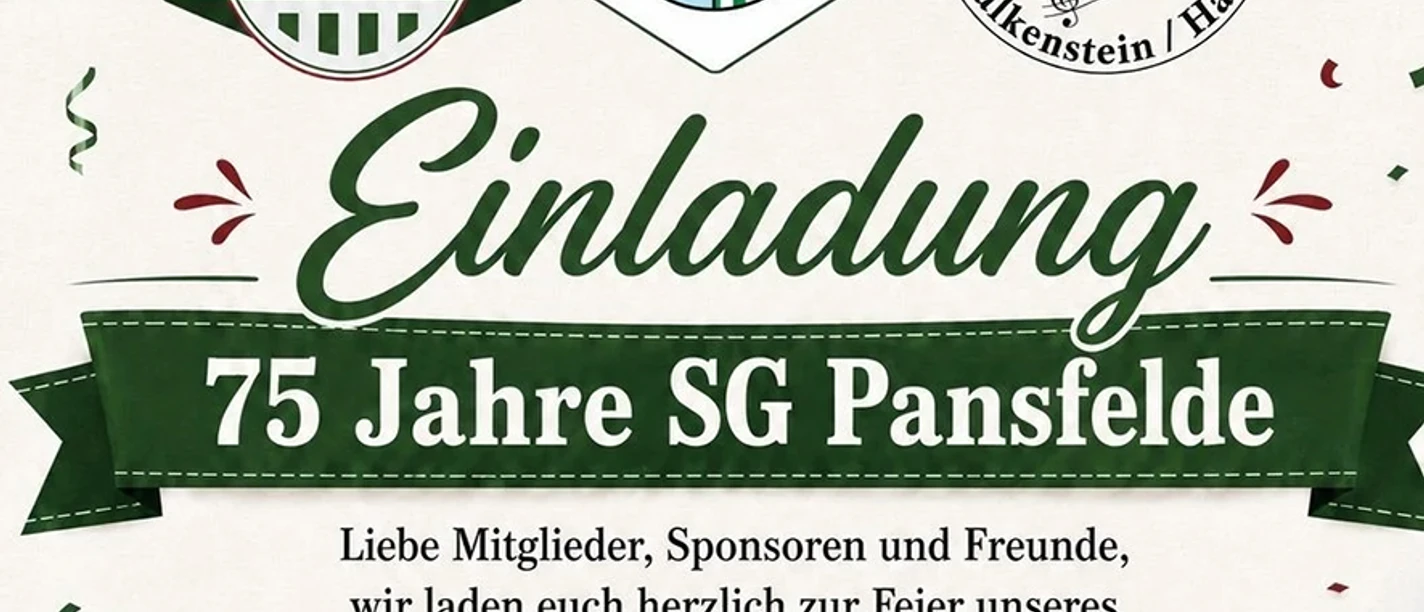 75 Jahre SG Pansfelde